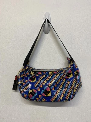 Bolso de hombro para mujer Harajuku Lovers colorido estampado de corazón Foto 1 de 4