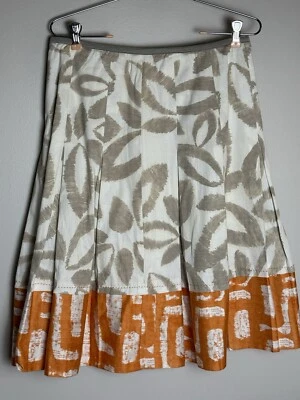 Falda para mujer Nic + Zoe forrada plisada línea A acampanada cremallera lateral talla 4 Foto 1 de 4