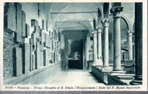 CARTOLINA Ravenna Chiostro S. Vitale Museo n. 361 V.TA 1948 - Picture 1 of 2