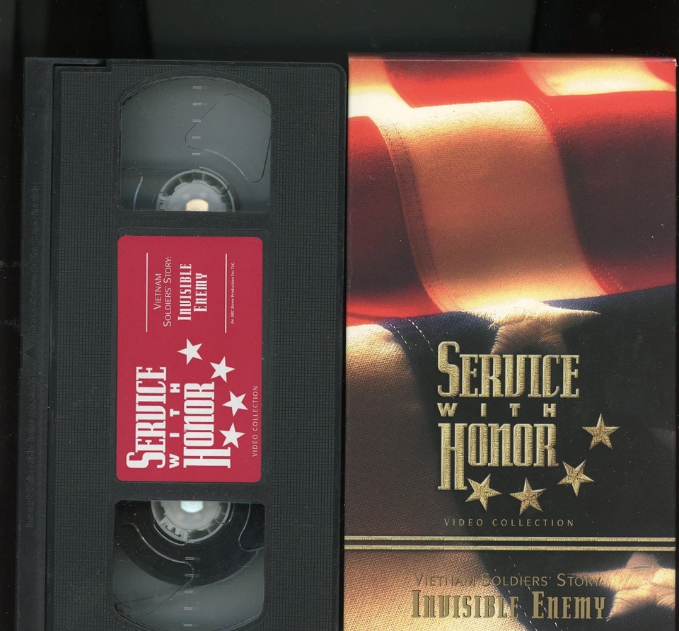 VHS"Service with Honor" Vietnam soldiers story Invisible Enemy - Image 1 of 2