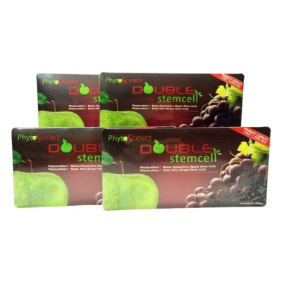 4 x células-tronco Phytoscience maçã uva célula-tronco dupla antienvelhecimento EXP 2028 - Imagem 1 de 4