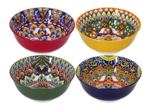 1 Pezzo Ciotola Insalatiera in Ceramica Hilar 17,5 x 8 cm 4 Decori - Foto 1 di 1