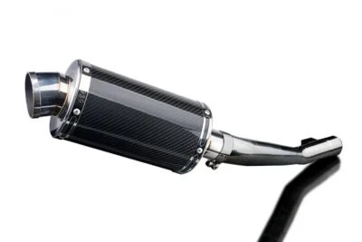 Silenciador de escape Delkevic 9" carbono ovalado deslizable Suzuki GSF1200 Bandit 1995-2005 Foto 1 de 3