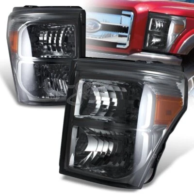 Faros reflectores ámbar lentes de humo para Ford F250/F350 Super Duty 2011-2016 Foto 1 de 3