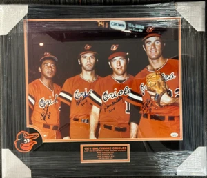 1971 Baltimore Orioles 20 Game Winners Autographed Print Palmer Dobson JSA - Picture 1 of 4