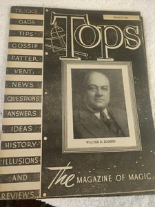 Walter Z. Harris Vintage Magazine of Magic ABBOTT'S TOPS - Picture 1 of 3