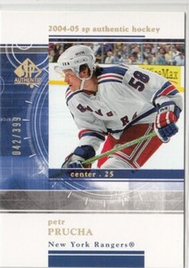 2004-05 SP AUTHENTIC ROOKIE REDEMPTIONS #RR47 PETR PRUCHA 42/399    *11728