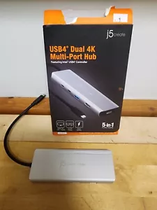j5create USB4 Dual 4K Multi-Port Hub -5 in 1 - Picture 1 of 1