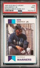 Ken Griffey Jr. 1993 Scd Multi-Sport Pocket Price Guide #98 PSA 9 Pop 3.