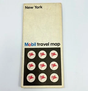 Lot of 3 - 1973 Mobil Travel Road Maps - NY DE VA WV CT MA RI New York - Picture 1 of 12