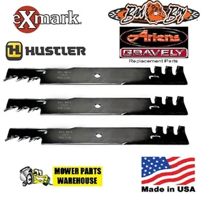 3 NEW REPL EXMARK BAD BOY GRAVELY GATOR MULCHING BLADES FOR 60" MOWER 116-5173-S - Picture 1 of 1