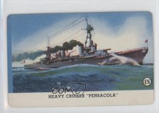 1944 Leaf Card-O U S Navy Series A R112-6 Heavy Cruiser Pensacola 0l4h