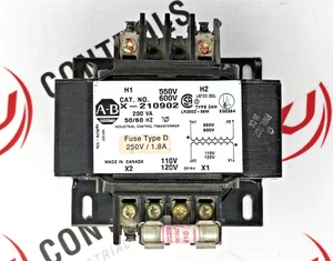 Transformador industrial Allen-Bradley X-210902 200VA 550/600V a 110/120V 50/60Hz - Imagen 1 de 8