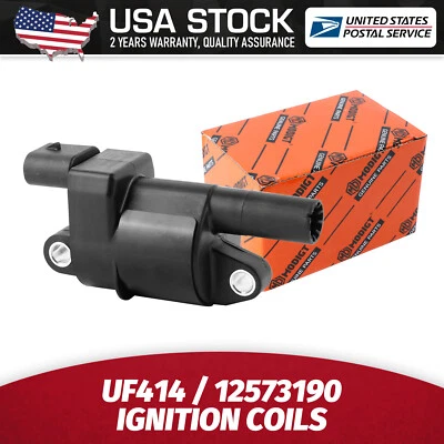 Durable Black Ignition Coils UF414 For CHEVROLET MONTE CARLO 2006-2007 12573190 - Изображение 1 из 4