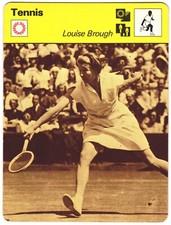 Louise Brough 1979 Rencenter Co. Tennis Card