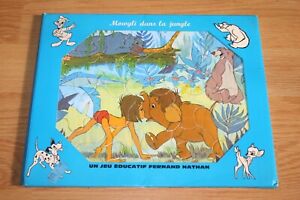 Jeu Educatif Puzzle Mowgli Walt Disney 1972 Nathan France Vintage Ancien
