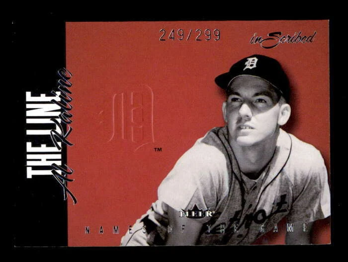 AL KALINE 2004 FLEER INSCRIBED #22NG NAMES OF THE GAME INSERT #249/299 BF1932 - Image 1 of 1