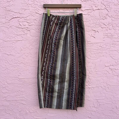 Falda envolvente vintage Liz Wear Western Rodeo costera vaquera larga para mujer talla 8 Foto 1 de 4