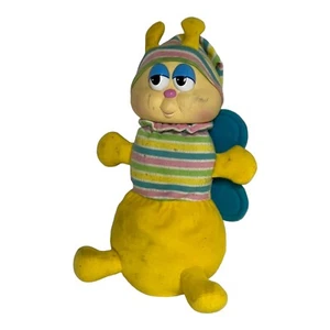 Vintage 80s Hasbro Glo Friends Glo Bug Glow Worm Plush Not Tested READ SEE PICS - Picture 1 of 12