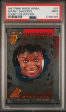 1997 Pinnacle Inside WNBA Court Collection Sheryl Swoopes PSA 9 Houston Comets