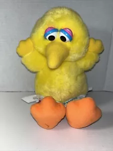1983 Hasbro Softies Sesame Street Baby Big Bird 11" Plush Stuffed Vintage Toy - Picture 1 of 9