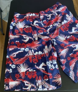 OP Boys Swim Trunks Surfer Design Red & Blue Size XXL/2XG (18) - Picture 1 of 11