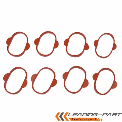 Set of 8 New Engine Intake Manifold Gasket For Porsche Panamera Cayenne V8 V6 US Foto 1 de 4