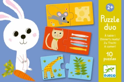 Djeco Puzzle Duo Dinner - Apprendimento 2+ DJ08166 - Immagine 1 di 3