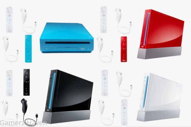 Restored Nintendo Wii Console Blue (Refurbished)