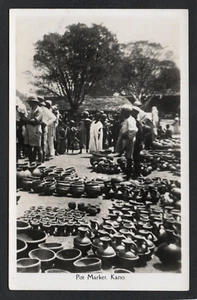 AK Nigeria Afrika Keramik Topfmarkt in Kano ethnische Ureinwohner RP - Bild 1 von 2
