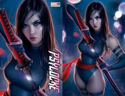 PSYLOCKE #1 WARREN LOUW EXCL COMERCIO Y VARIANTE VIRGEN-A & B PAQUETE DE 2 WOLVERINE X-MEN Foto 1 de 3