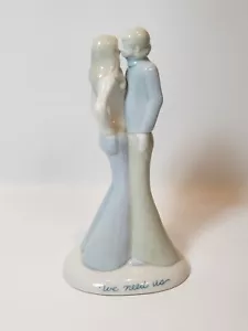 1973 Coppia Statua in Vera Porcellana Originale ""We Need Us"" di Soft Touch Creation 10"" Vintage" - Foto 1 di 9