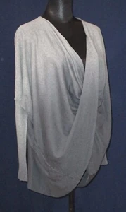 Suéter Press Priscilla Nuevo sin Etiquetas Para Mujer Grande Gris Ombre Cortina Torcida Frontal Cuadrado - Imagen 1 de 8