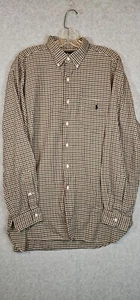 Ralph Lauren Men's MCMEEL 100% Cotton Button Down Casual Shirt Size Large  - Picture 1 of 9