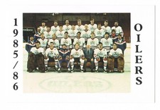 1985-86 POLICE SET NOVA SCOTIA OILERS AHL TEAM COMPLETE 28 CARDS