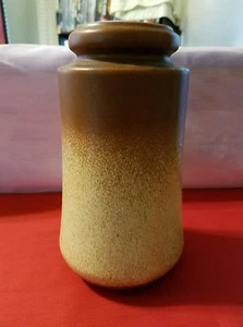 W.GERMANY VASE POTTERY BROWN BEIGE #549-21 RUST BEIGE LINE OF BROWN - Picture 1 of 4