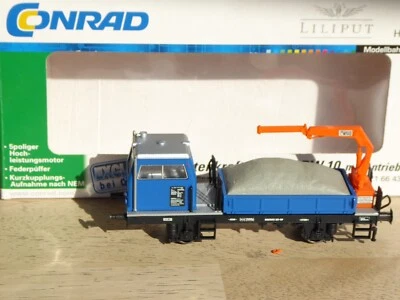 Liliput 216643 Conrad H0 Rottenkraftwagen OBW 10 mit Kran+ Motor Epoche 4/6 OVP - Bild 1 von 4