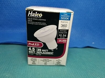 (QTY 9) Halco LED Reflector Flood Retrofit 80533 4.5W LED MR16 360Lumens - Image 1 of 2