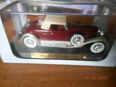 EDITIONS ATLAS "VOITURES D'EXCEPTION" : DUESENBERG J ROADSTER (1935) -1/43 -NEUF - Photo 1/4