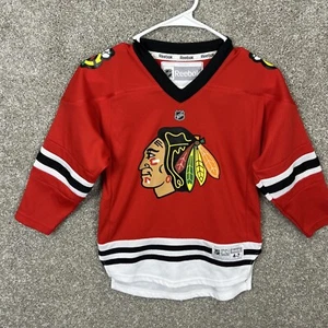 Reebok NHL Chicago Blackhawks Jersey Youth Size 4-7 Red - Picture 1 of 6