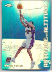 2000-01 Topps Chrome Aptitude for Altitude Refractor Shawn Marion #AA3 (1:200)