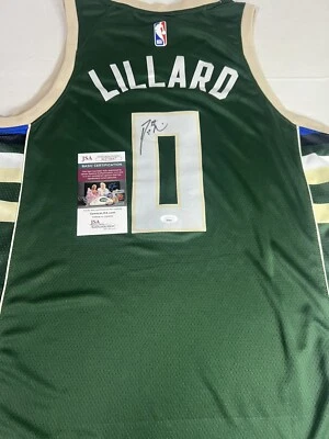 Damian Lillard Autographed Milwaukee Bucks Signed Jersey - JSA COA! - Image 1 of 2