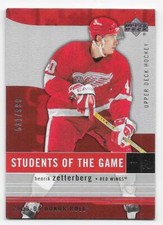 03/04 UD HONOR ROLL STUDENTS OF THE GAME Hockey /999 (#91-110) U-Pick From List