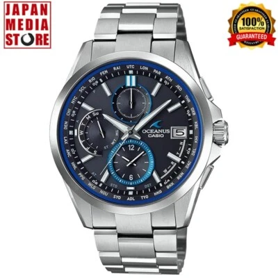 Casio Oceanus OCW-T2600-1AJF esfera negra titanio radio solar reloj para hombres Japón NUEVO Foto 1 de 4