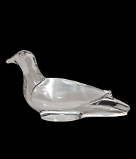 Baccarat  Crystal Turtle Dove Pigeon Bird Figurines # 2343534