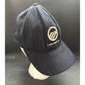 Navy Pinstripe Maverik Hat Cap Fitted OSFA Men's - Picture 1 of 8