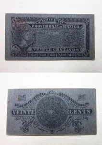 Mexico Federal District 20 Centavos 1914 P# S699 iT-LI Bilimbiques Revolution - Picture 1 of 3