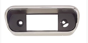 NEW! 1967 - 1968 Ford Mustang Radio Bezel Metal and Chrome Original Style Fit - Bild 1 von 7