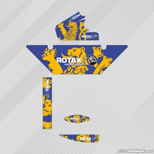 PRAGA EUROPEAN STYLE ROTAX RADIATOR STICKER KIT - KARTING - Foto 1 di 1