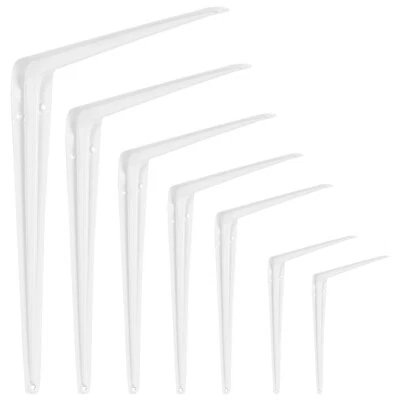 20x WEISSE LONDON REGALTRÄGER klein-groß Eckwinkel schwebend Metall Wand